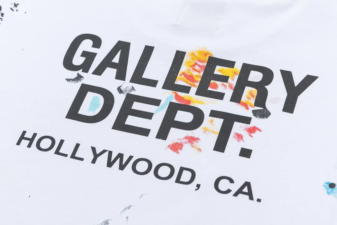 Model D136 Gallery dept American trendy brand full-body dot printed high street short-sleeved T-shirt. The printing is breathable, soft and non-sticky. After shrinking and shaping, it is soft, comfortable and breathable, does not pill, does not fade or change shape, S to XL, p110